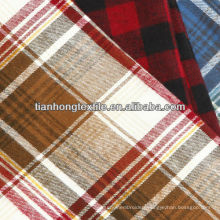 Yarn Dyed Cotton Herringbone Check Flannel Fabric